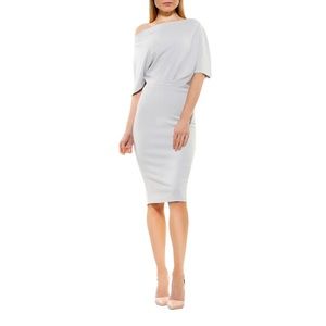 ALEXIA ADMOR Olivia Draped One Shoulder Sheath Cocktail Dress